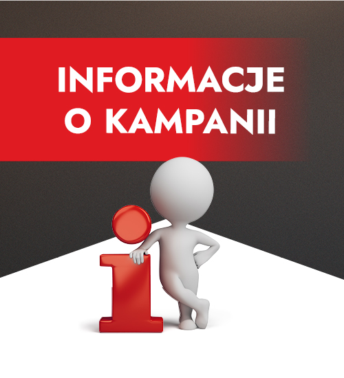 Nagłówek z napisem informacje o kampanii